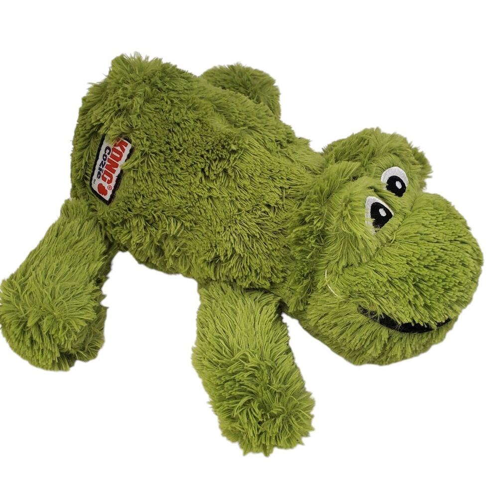 Kong Cozie Green Frog Dog Toy 9" Plush RARE HTF